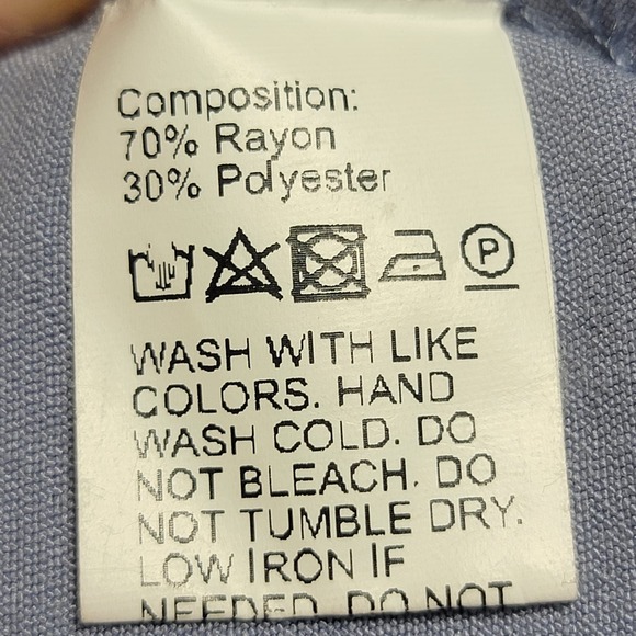 Dazy Button Down Women's Shirt M Blue - Picture 4 of 4